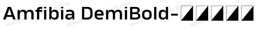 Amfibia DemiBold字体转换